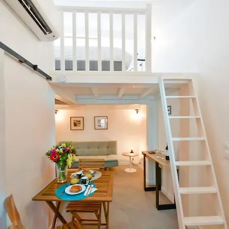 Le Petit Bateau - New Cosy/charming Studio/mezzanine For 3 - Ac/wifi *